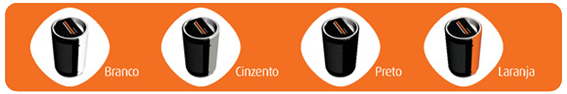 Cores disponíveis